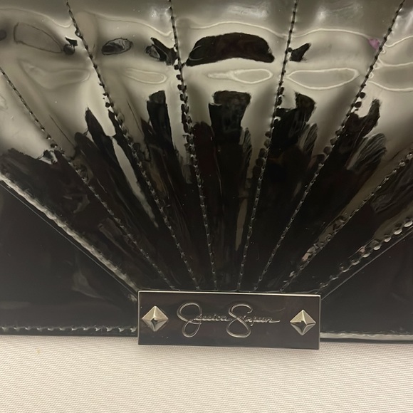 JESSICA SIMPSON ZOE WRISTLET WALLET Black - Picture 6 of 9